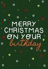 Merry Christmas on your birthday created by Jonny  Vinyl