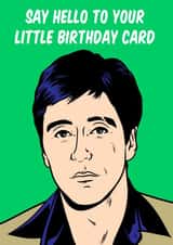 Tony Montana, Scarface birthday card created by Graham Sanders