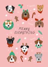 Christmas dogs created by Nadya Barkova