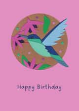 Happy Birthday Hummingbird card 1000 created by Little Island Crafts