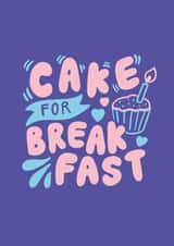 Cake for Breakfast birthday card created by @studio27eleven