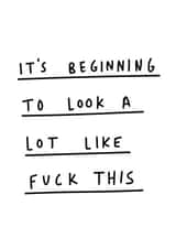 It's beginning to look a lot like fuck this created by George The Cardmaker