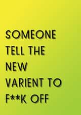 New varient Covid card christmas birthday thinking of you created by THE GRAPHICS GALLERY