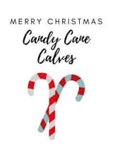 Christmas 'Candy Cane Calves' Card created by Exhibit O