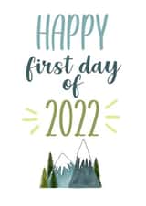 First day of 2022 card created by Bogdana Lazarieva