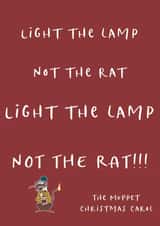 Light the lamp, not the rat created by The Decaffeinated Squirrel
