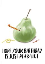 Pear-fect birthday card created by Cheerful Sheep