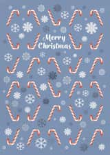 Candy Cane Snowflake Christmas Card created by Alexandria Frances