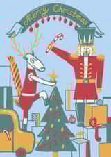 Pretty Christmas card for warm wishes created by bayutovania