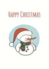 Cute Snowman Christmas’ card created by Dahyi