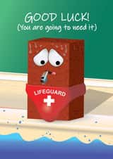 GOOD LUCK! You are going to need it. Send a funny good luck card! created by Smug Toad