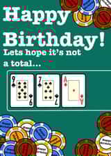 Poker Birthday Card 1001 created by Queen of Cards