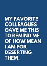 Favorite Colleagues Leaving Card created by Sundiva Designs