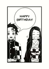 anime manga birthday card 1000 created by JessyMay