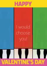 I would choose you on Naked Attraction Valentine's Card (men in boxes) created by SJS Designs