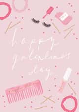 Pretty Pink Galentine’s Day Card To Send to Friends / Girls Night Out created by Honey & Velvet Studio