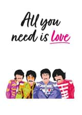 Beatles Valentines Card created by Harvsy Design