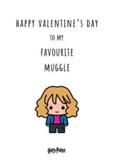 Funny Valentine's Day Card - My Favourite Muggle - Harry Potter created by Cardology