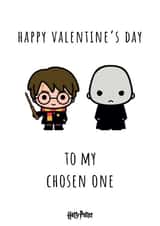 Funny Valentine's Card Card - My Chosen One - Voldemort - Harry Potter created by Cardology