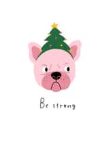 Christmas dog. Be strong! created by Nadya Barkova