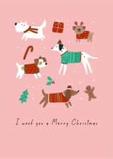 I woof you a Merry Christmas 1000 created by Nadya Barkova