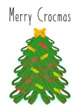 Merry Crocmas Christmas Crocs Card created by Kelman Cards