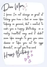 Funny and Cute mom birthday card created by MillennialprintsCo