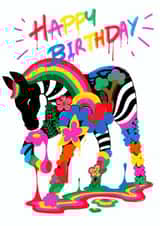 Funky Horse Birthday Card created by Ms Wearer
