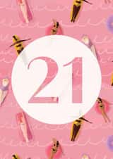 21th summer girls card created by Holaholga (Olga Aleksandrova)