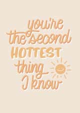You're hot like the sun card created by Laura Beutner