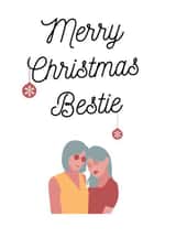 Merry Christmas Bestie, wishing you a great christmas! created by Say it like you mean it 