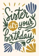 Sister it's your birthday created by Natalia Gonzalez
