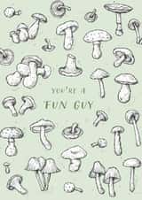 Funny Mushroom Card for Him created by Bekka's Illustrations