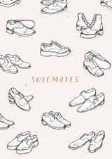 Soulmates Shoe Pun Card created by Bekka's Illustrations