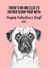 Cute Pug Valentine’s Day Card created by Ashley Louise