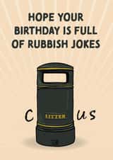 Rubbish Jokes - Rude Birthday Card created by Cards from Designers