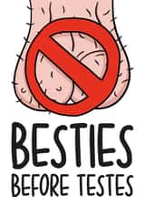 Besties Before Testes Galentines Day Card created by TeePee Creations