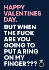 I Want A Ring On My Finger Card created by Krap Kards