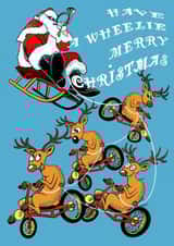 Christmas card for bikes funs created by Chepurna