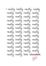 Funny Chocolate Valentines Card created by Liv Groves Illustration