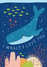 I Whale Love You Valentine's Day Card created by Emily Nelson