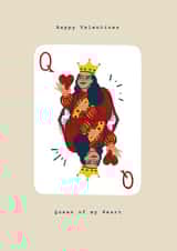 Queen of my heart Valentines Day Card created by The Potato Diary