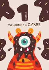 Monster 1st Birthday Card created by Bev O'Connor || @oconnordesign