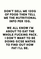 Fat Humour Card created by Holy Flaps