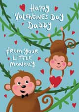 Happy Valentine's Day Daddy from your Little Monkey created by Tilly Bean Loves