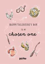 Cute Valentine's Day Card - Chosen One Illustration - Harry Potter created by Cardology