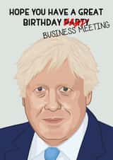 Boris Johnson Birthday Card created by Leon Sullivan