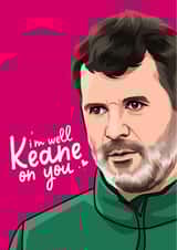 Roy Keane Football Valentine's Day Card for Him created by All Things Banter