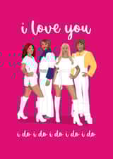 ABBA I Love You Valentine's Card created by Sassy Sarah