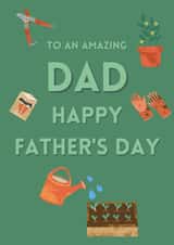 Father's day gardening card created by Loula Rose
